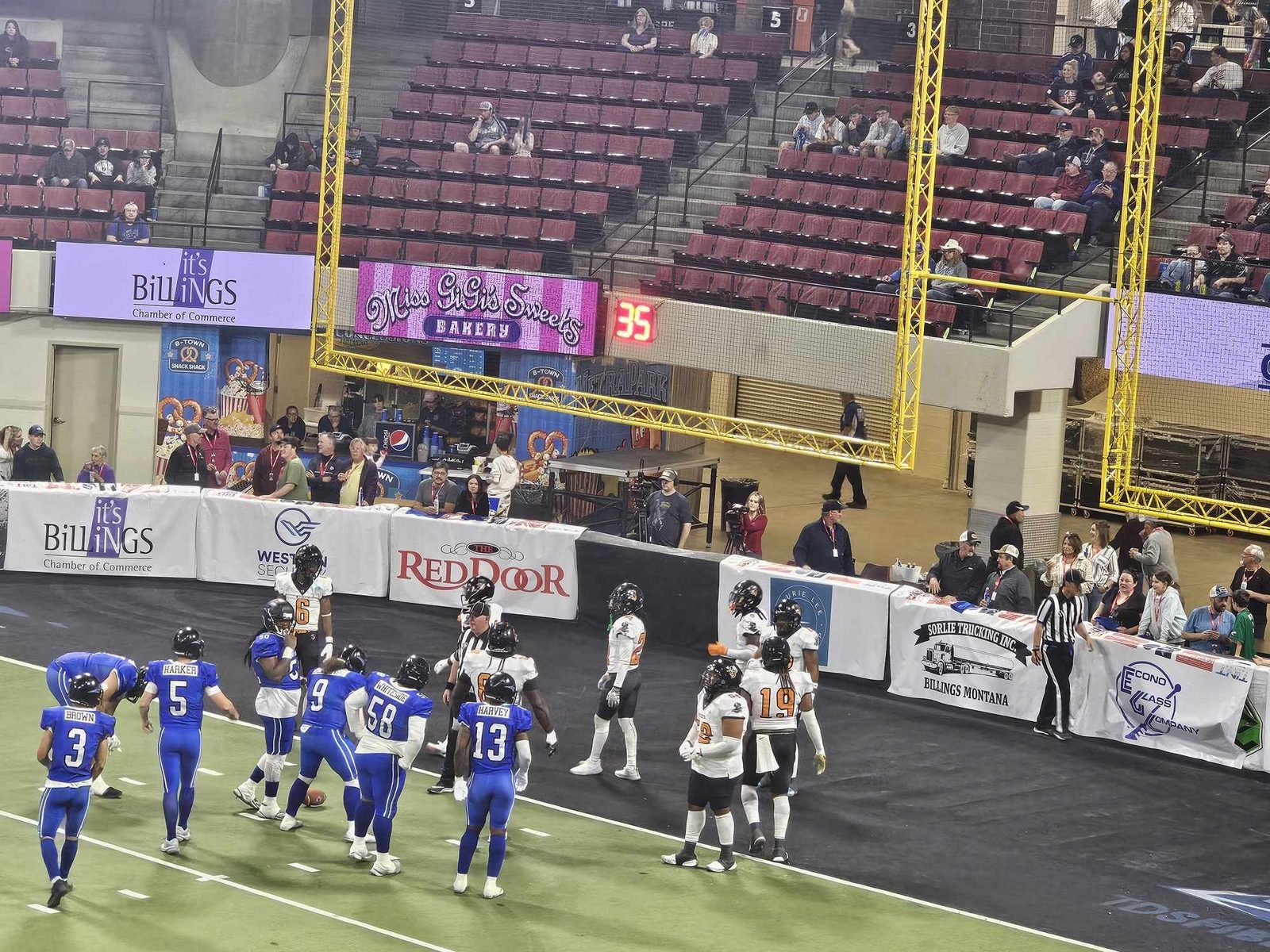 Billings Outlaws in their AFL home opener at Metra Park (Submitted Photo)