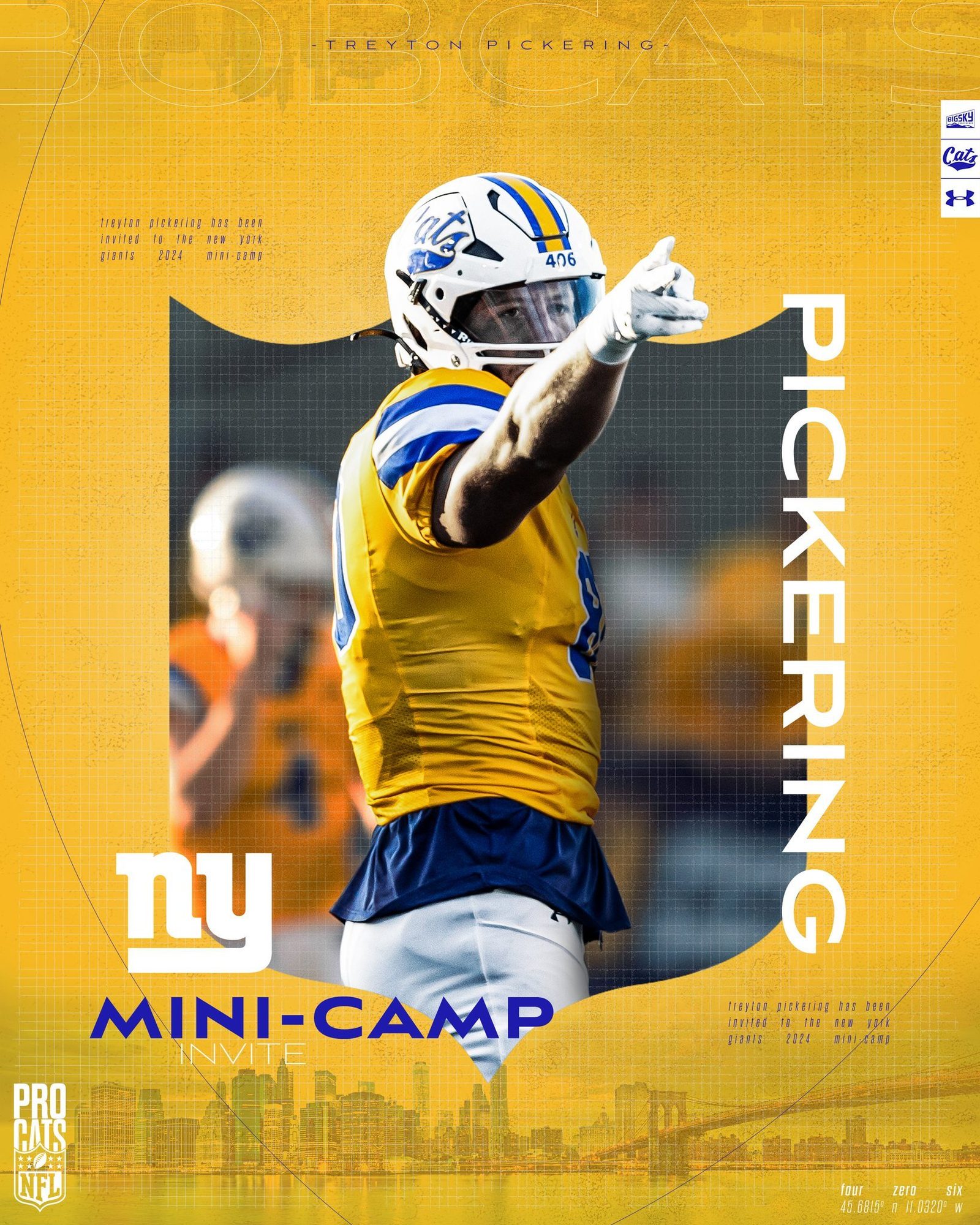  Pickering will go to NY Giants mini camp  (Photo: MSU Football /X) 