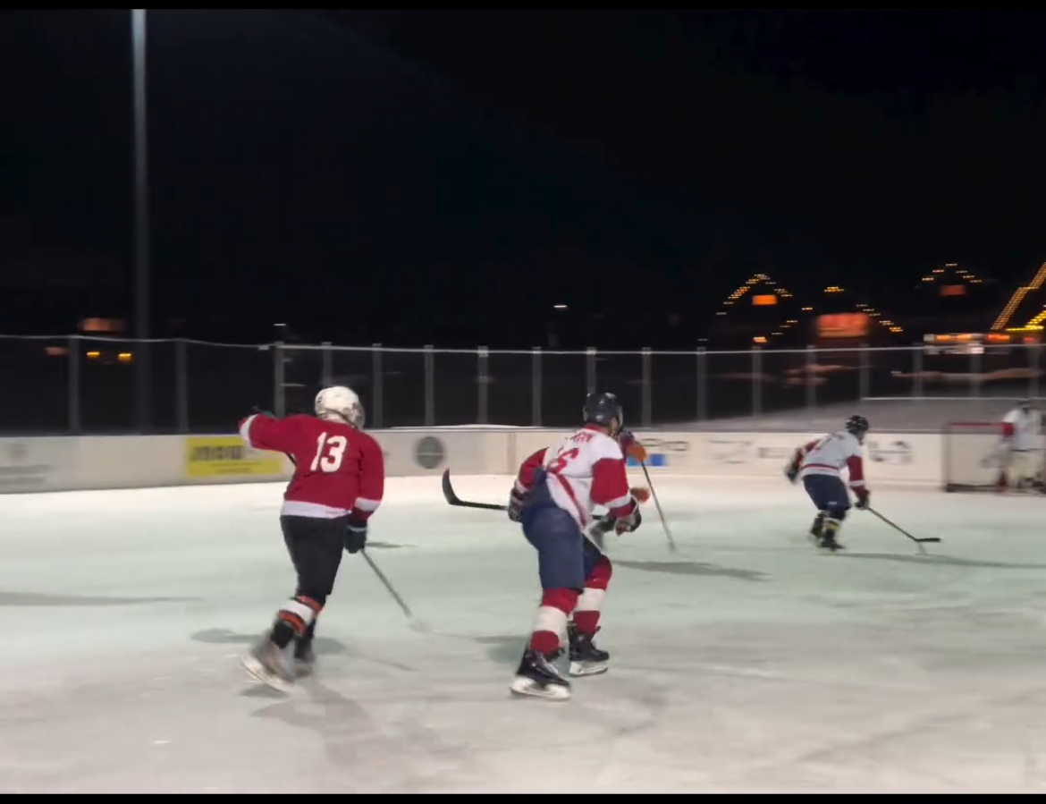 Players in the 2024 Pavelich game with their Red Wings Jersey (Submitted Photo)