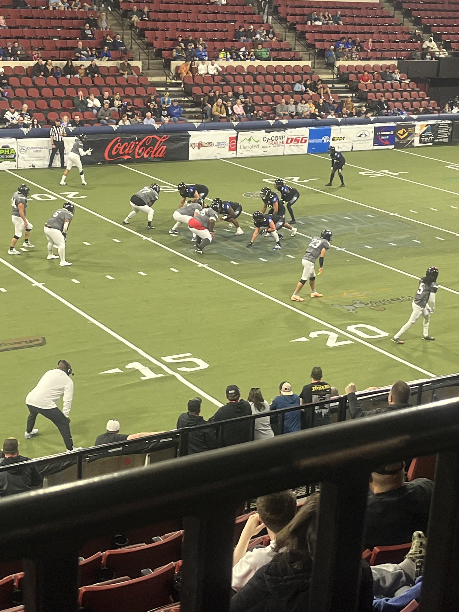  The Billings Outlaws in their pre-season game against the Denver Sharks (Photo: M. Bohn) 