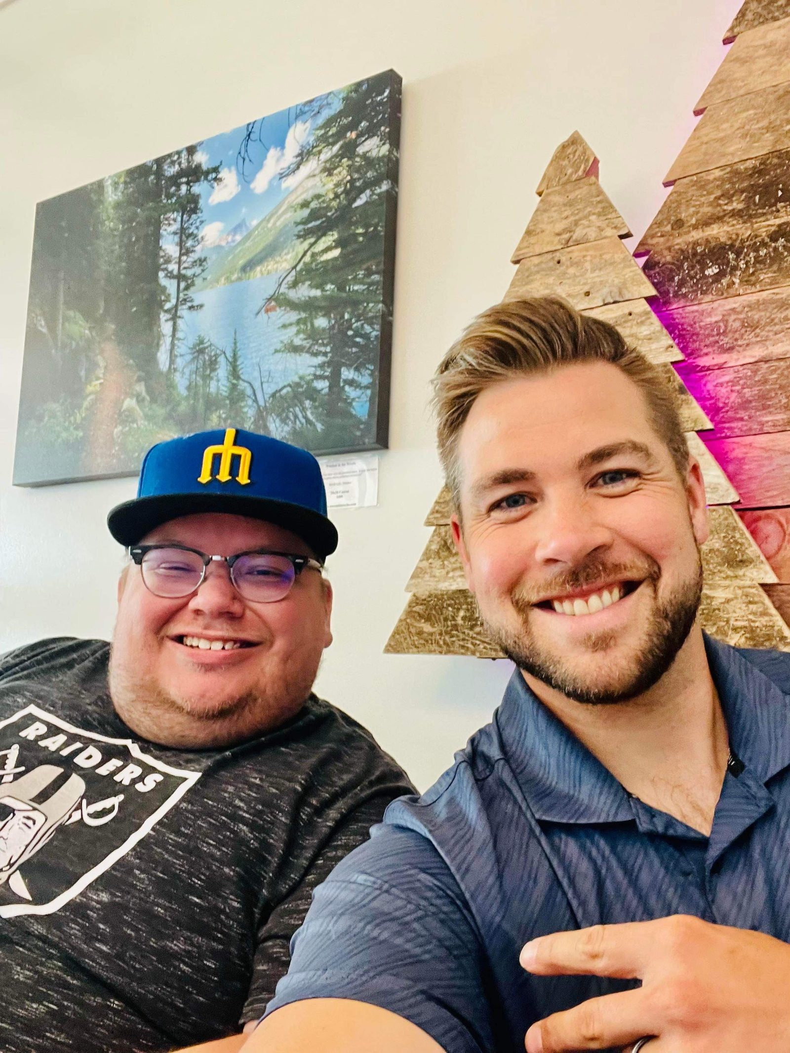 Mitch Bohn and Chin Music Co-host, Tony