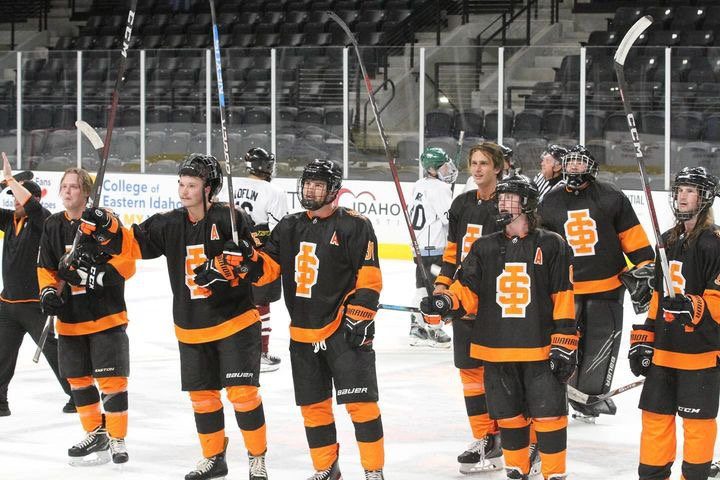 Rohenr (seccond to left) after a game in Idaho Falls with Idaho State University (Submitted Photo)