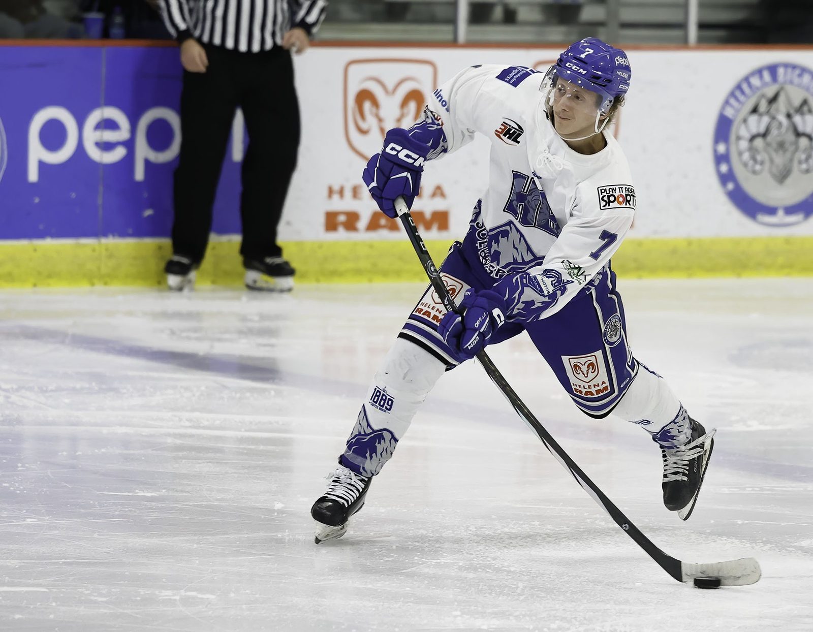  The Helena Bighorns in NA3HL action!   (Photo:Kiera Marshall) 