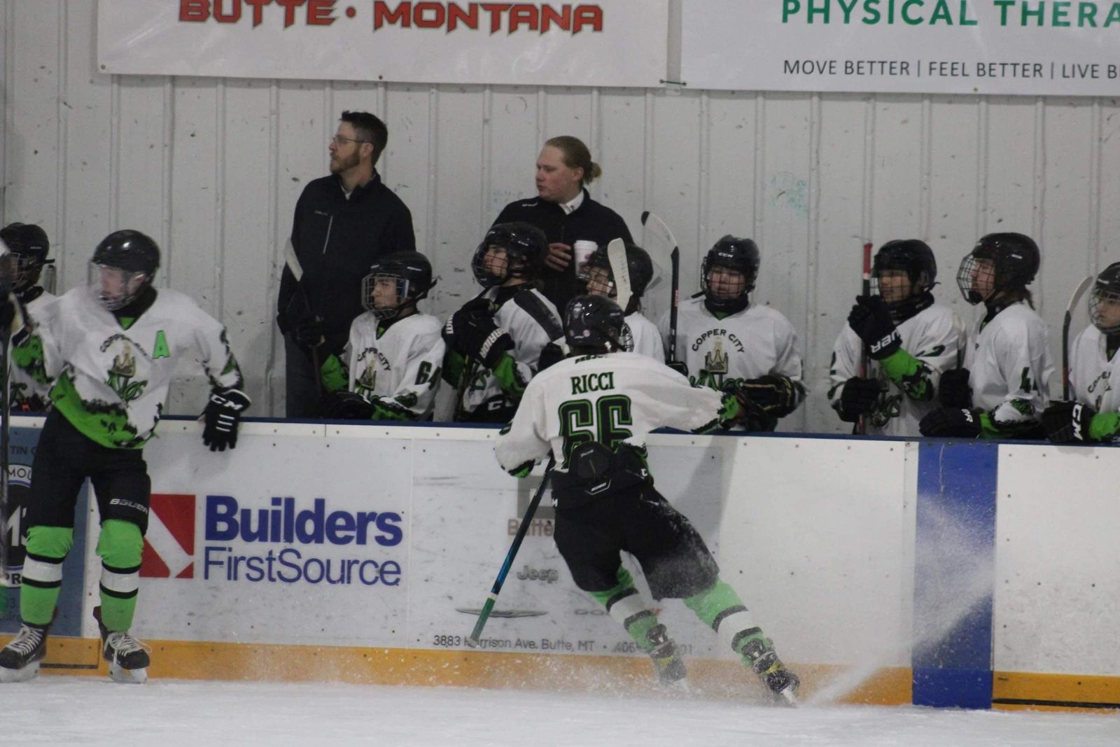 Beekes Coaching High School Hockey in Butte