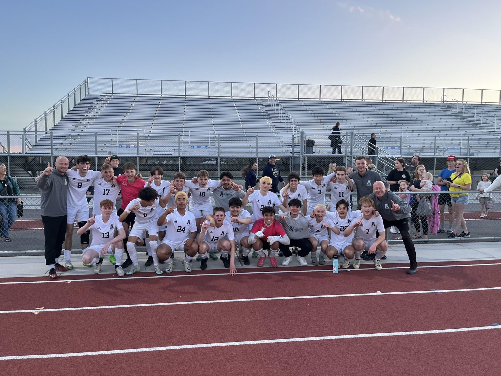  Arlington soccer after their win against RHS (Submitted Photo) 